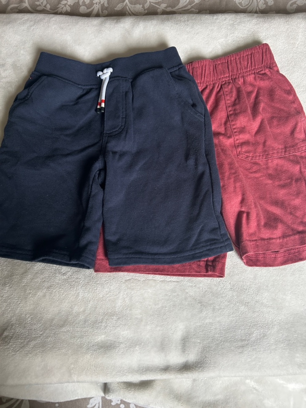 6T - Tommy Hilfiger and Carters Kids Pull-On Shorts - Navy & Burgundy